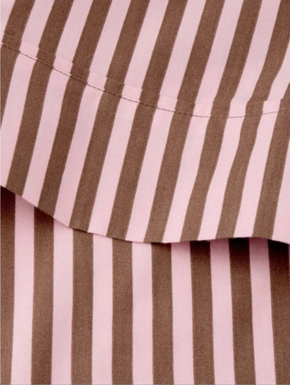 QUEEN Hollister Target Percale 4pc Sheet Set Pink Brown Stripe NEW IN PACKAGE